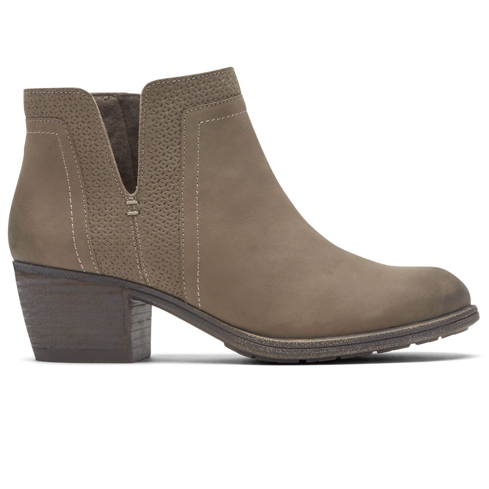 Rockport Boots Dame Grå - Cobb Hill Anika V-Cut - WERQ21579